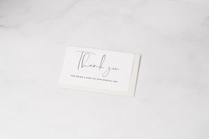 'Thank You for being a part of our Special Day' Card