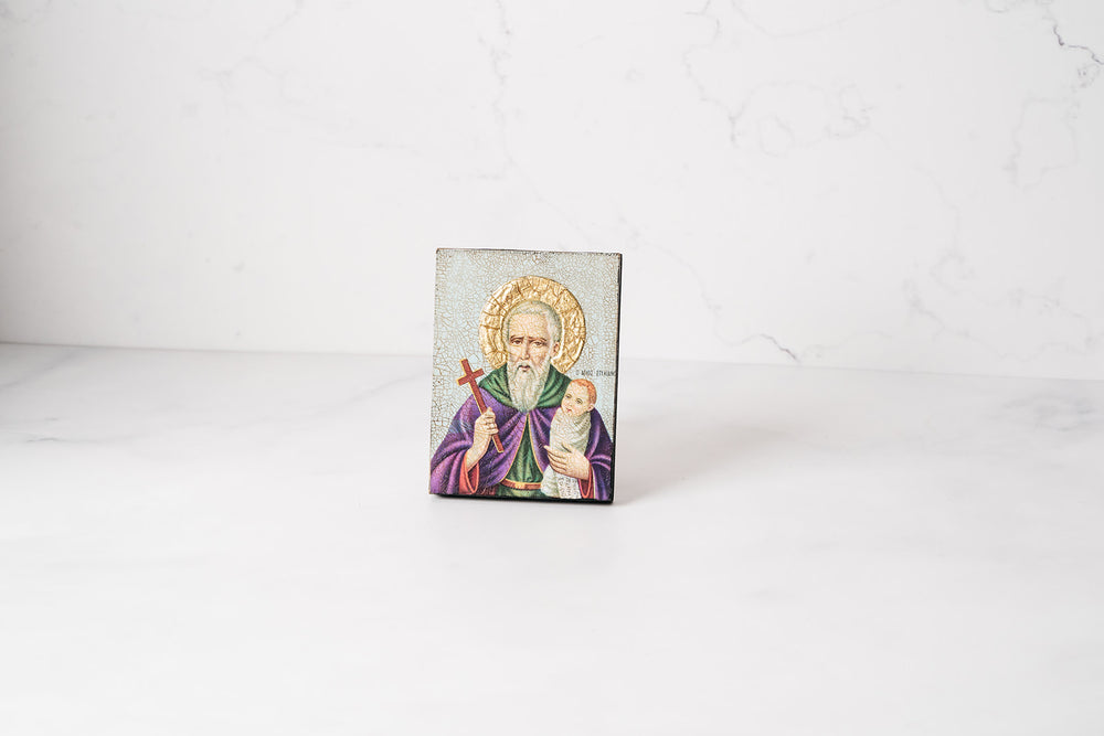 Mini Orthodox Icon ~ Male Saints