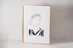 Grecian Goddess #1 Limited Edition Print with Gold Details in Frame