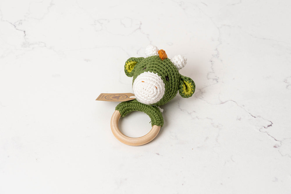 Hand Crochet Shaker Ring Toys